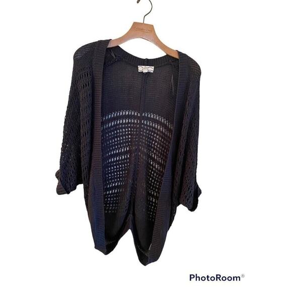 Pink Rose Knitted Gray Sweater. Sz.S - Picture 1 of 4